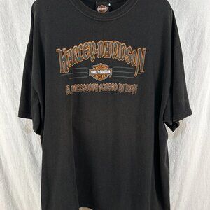 Vintage Y2K Harley-Davidson medieval Freedom Canada Faded T-Shirt Adult XXL 2XL